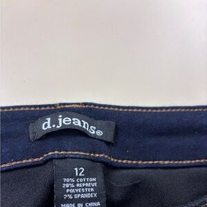 d. jeans Indigo Denim Waistband with Contrast Stitching